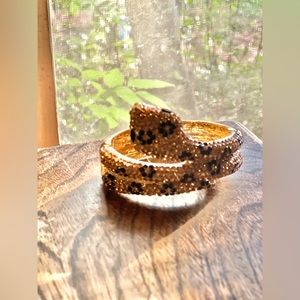 EUC Snake Cuff Rinestone Bracelet
